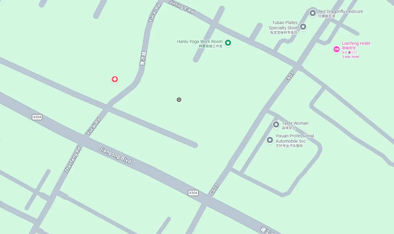 Map location of LIANXIN Factory 2