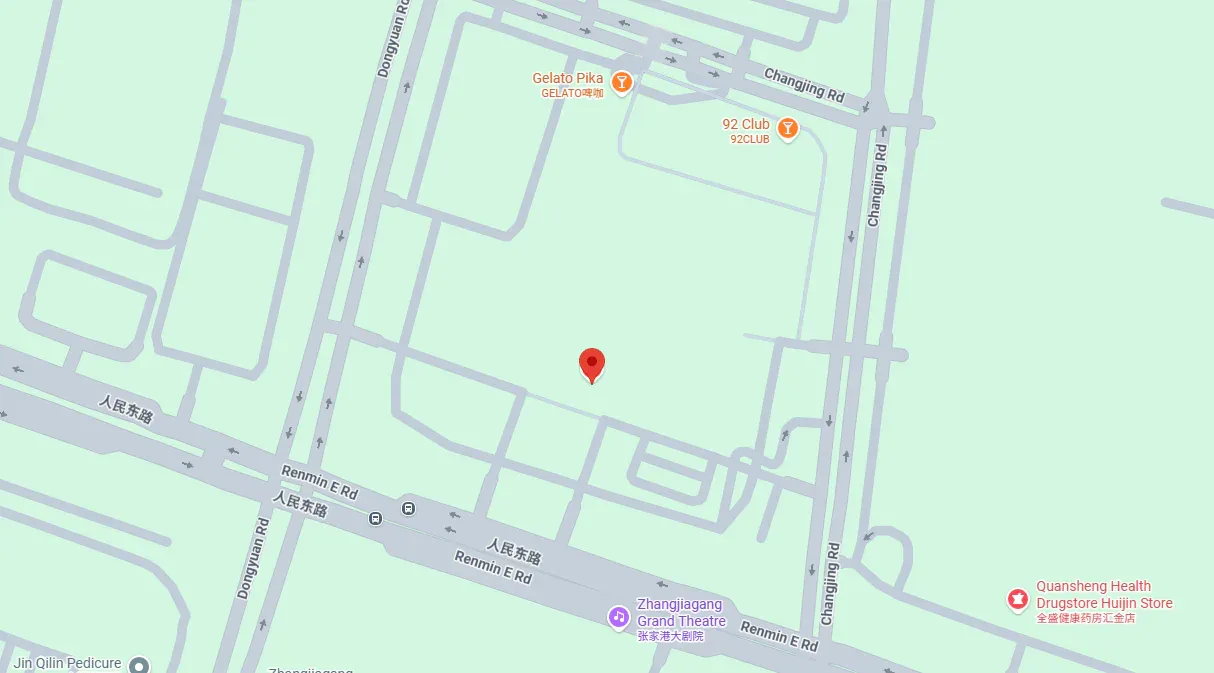 Map location of the LIANXIN office in Yangshe Town, Zhangjiagang