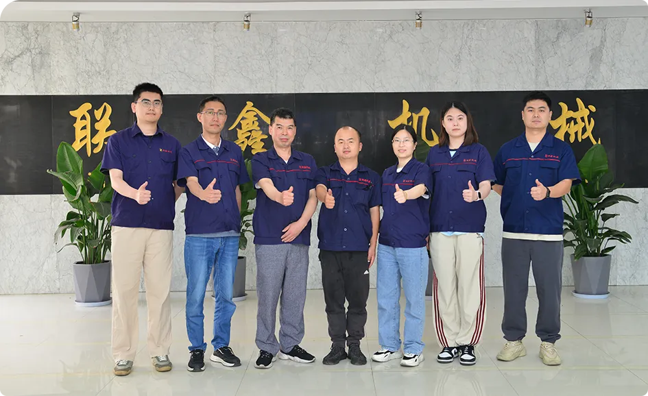 LIANXIN team members at the company office